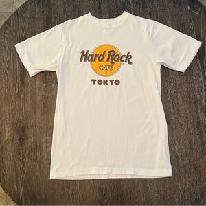 Hard Rock Cafe TOKYO Men's Size L Short Sleeve White Graphic T-Shirt